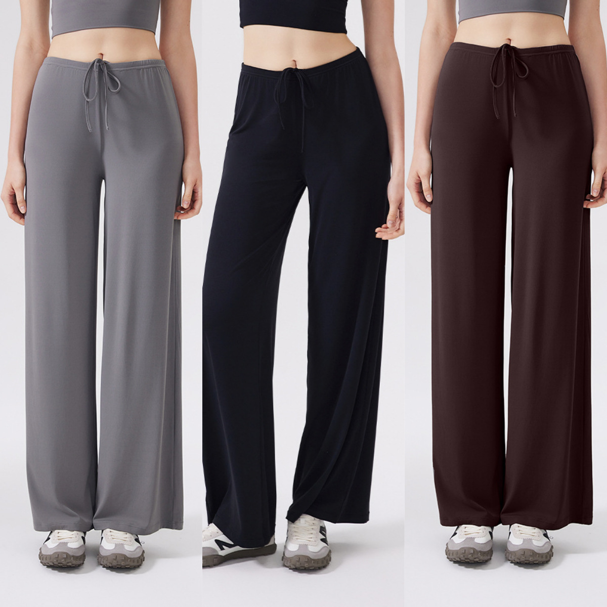 Women Shoes Joggers - Ctenkevet Women's High Waist Wide-Leg Yoga