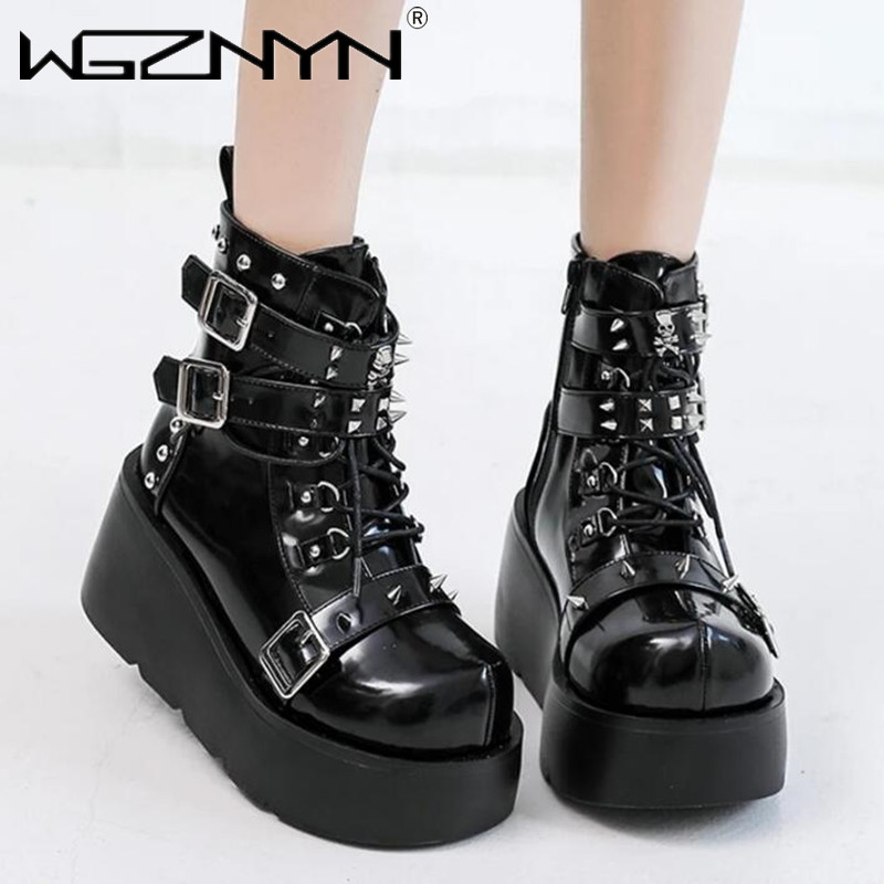 Block Heel Ankle Boots - NEW Ladies Wedges High Heels Boots