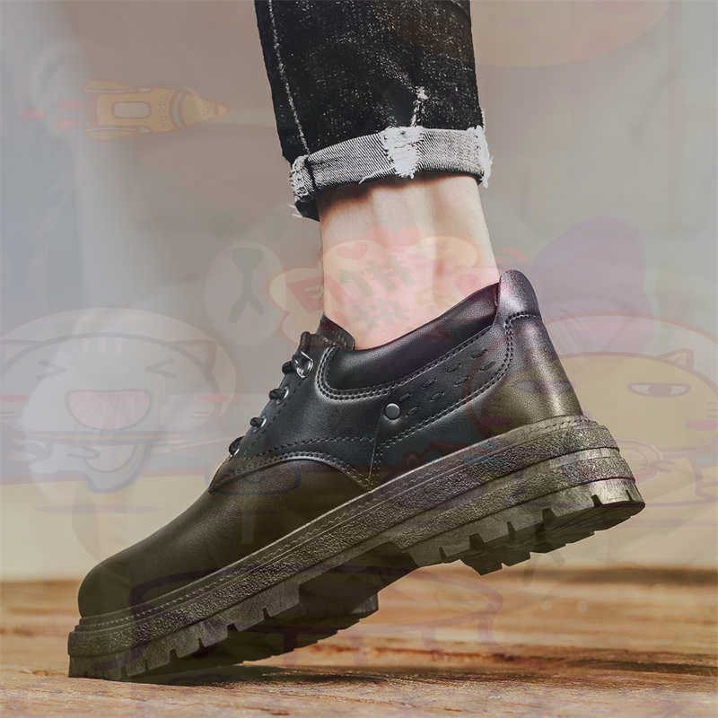 Women'S Shoes Back To School - Dark Natural Leather Fashion Trainers Tennis