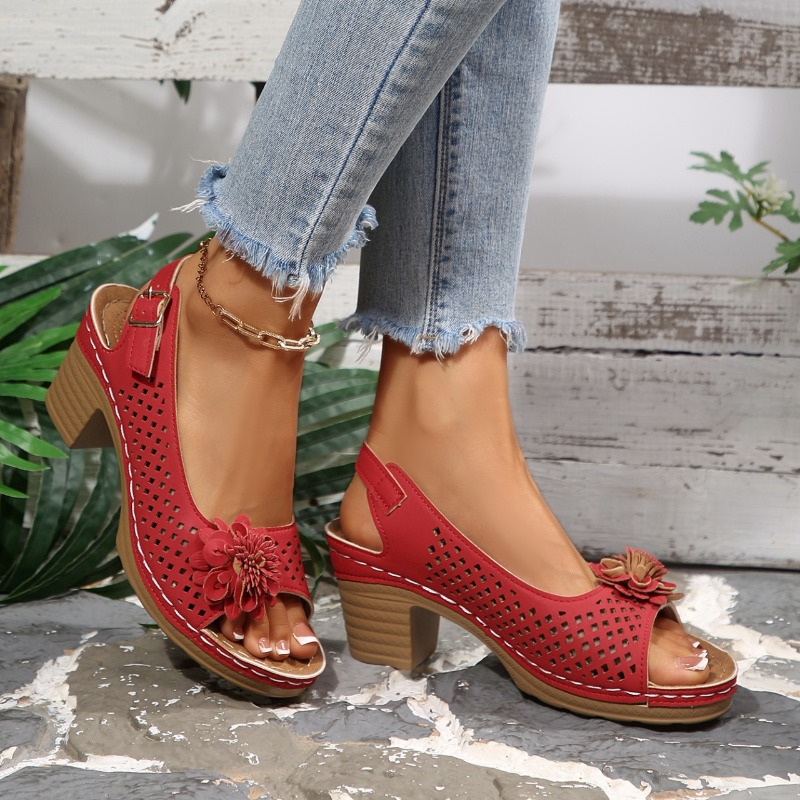 Women Chunky Heel Sandals Summ - Women Shoes Model review and price