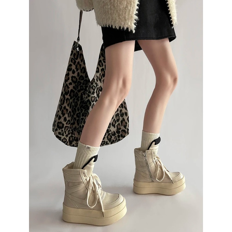Thick Sole Ankle Boots Design  - Women Shoes Size Chart review and price