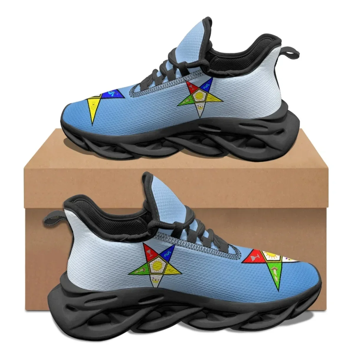 Sky Blue Pentagram OES Pattern - Women Shoes Tennis review and price