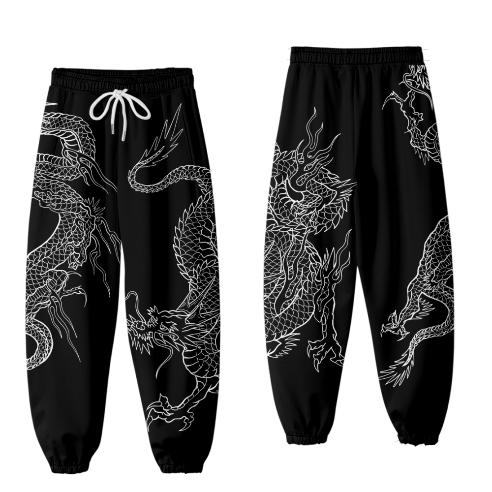 Anime Dragon 3D Sweatpants Fas - Women Shoes Joggers review and price