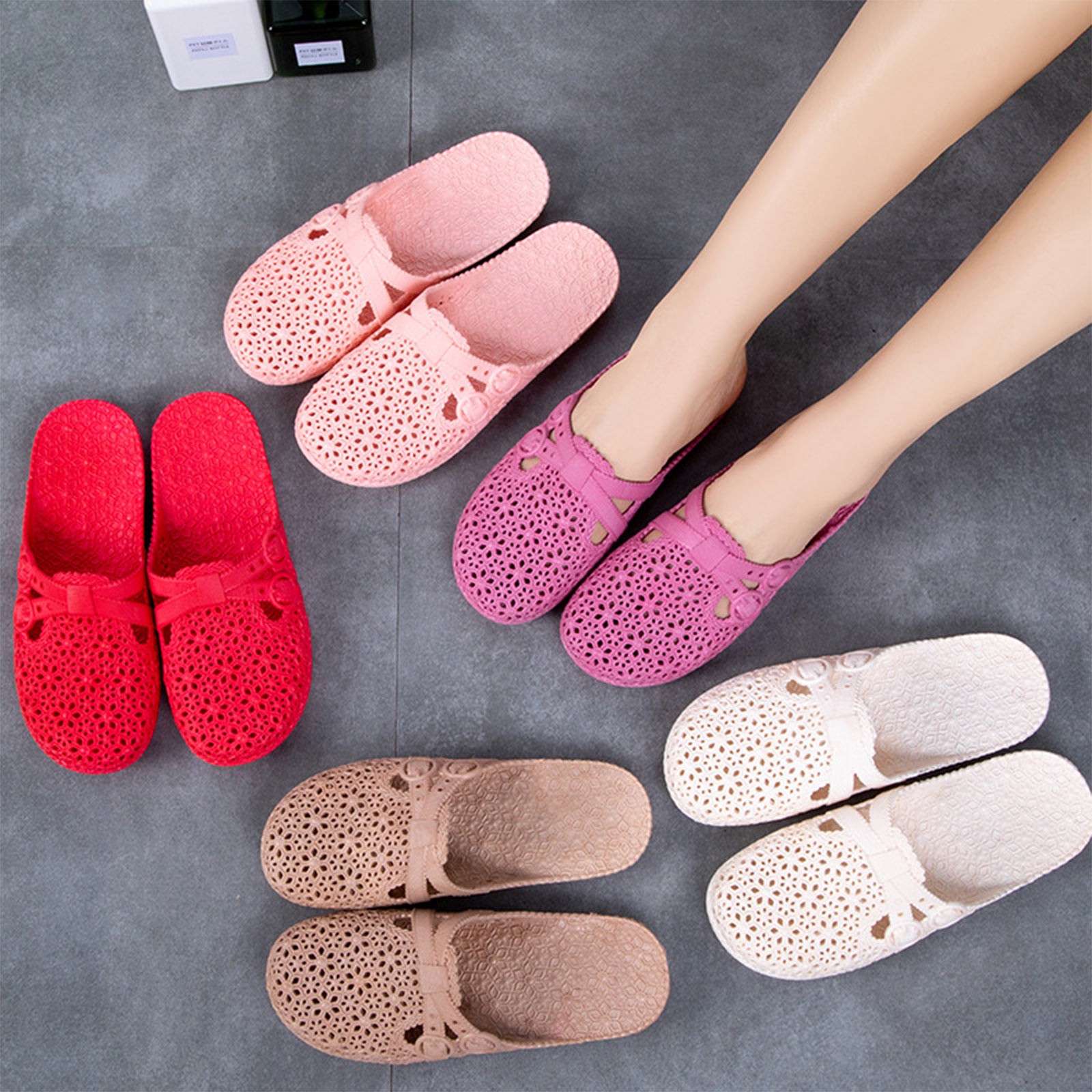 Wrap-Toe Breathable Slippers S - Women Shoes Model review and price