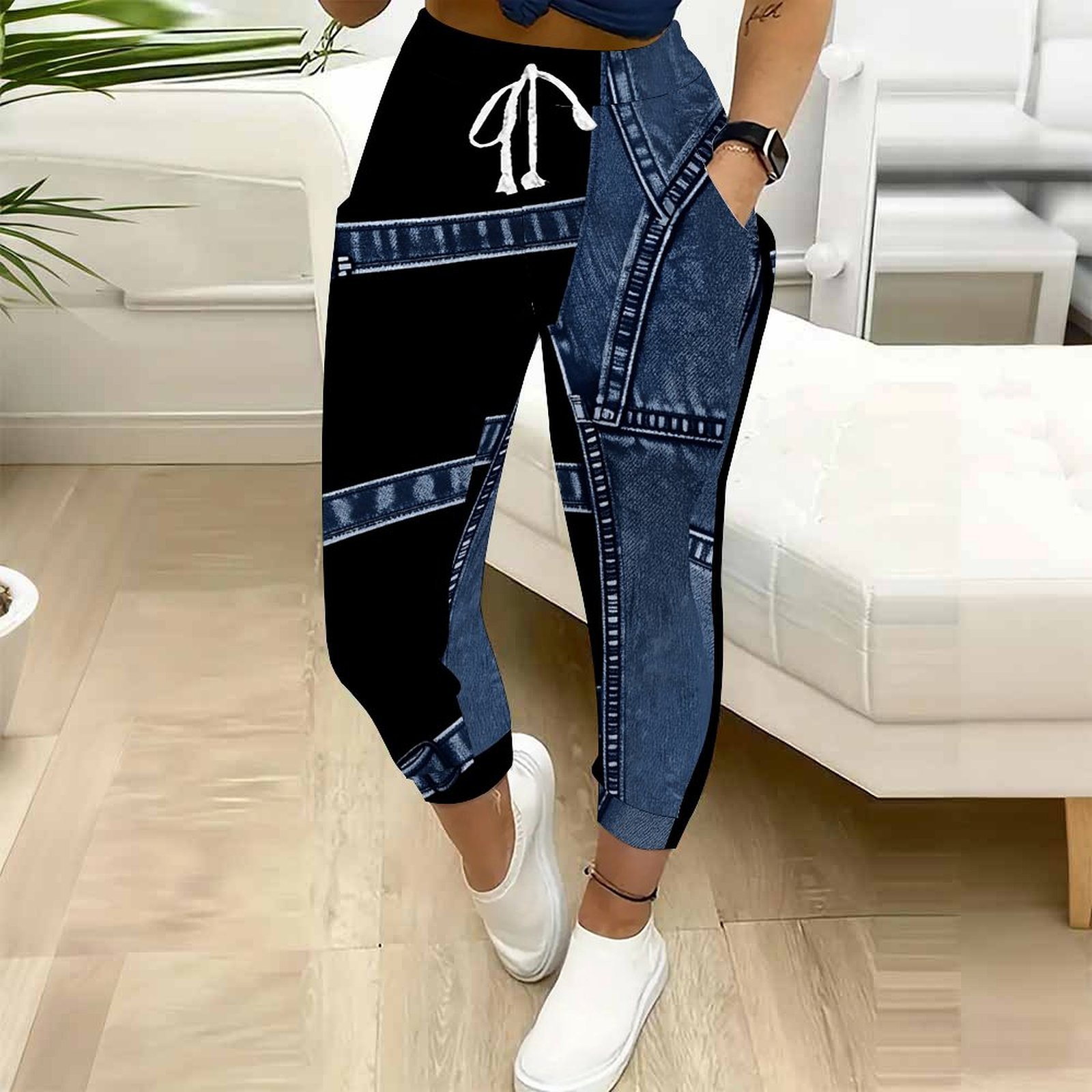 Women Block Joggers Drawstring - Women Shoes Joggers review and price