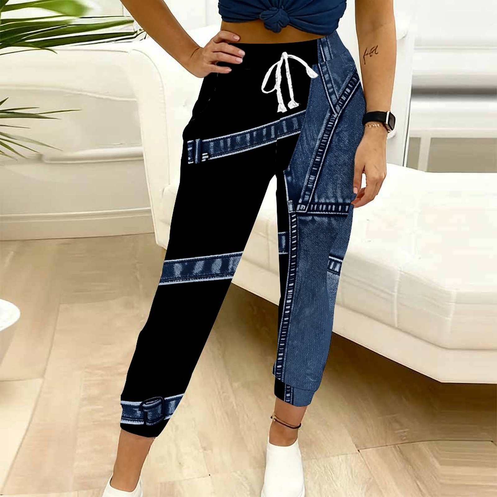 Women Block Joggers Drawstring - Women Shoes Joggers review and price