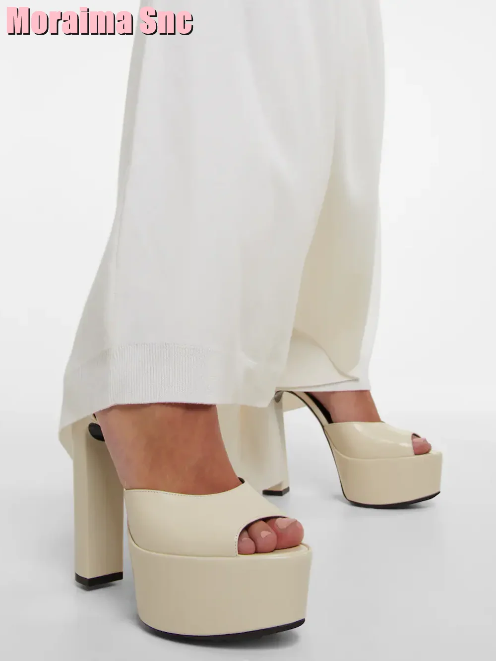 Peep Toe Platform Patent Leath - Women Shoes Model review and price