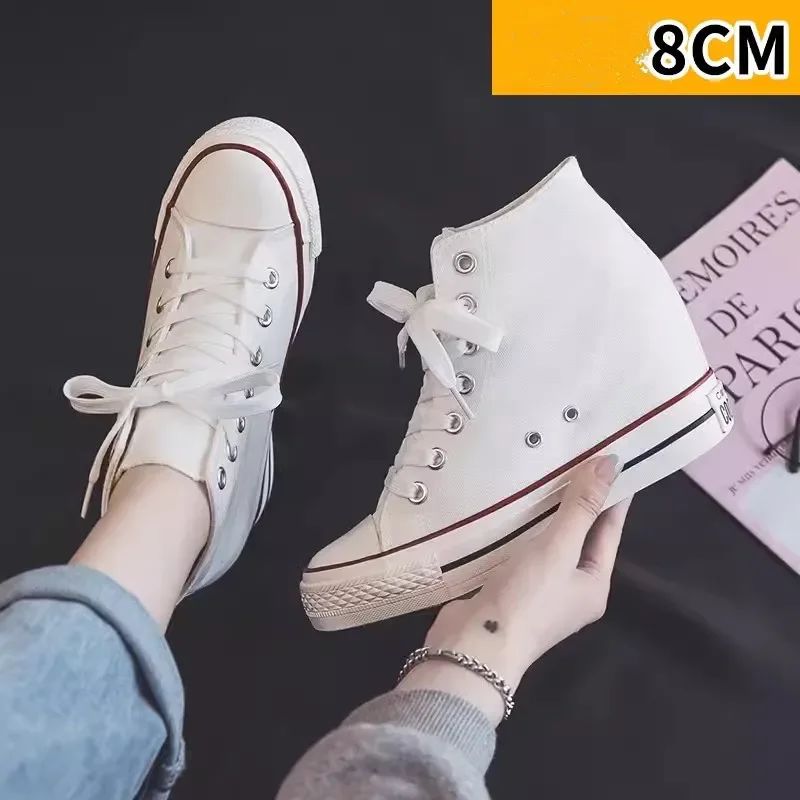 High 8cm Platform Canvas Shoes - Women Shoes Size Chart review and price