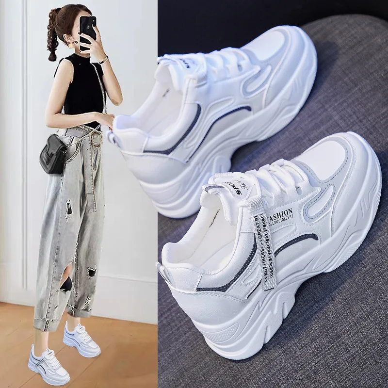 White Sneakers for Women Platf - Women Shoes Tennis review and price