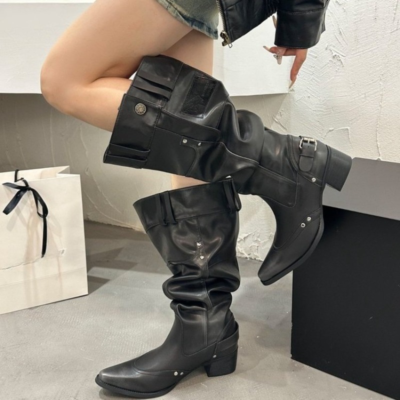 Wrapped Single Boots for Women - Block Heel Ankle Boots review and price