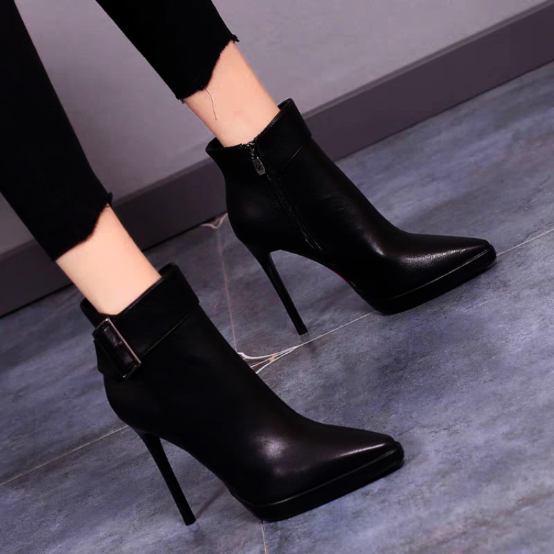 New Winter Pointed High Heel A - Block Heel Ankle Boots review and price