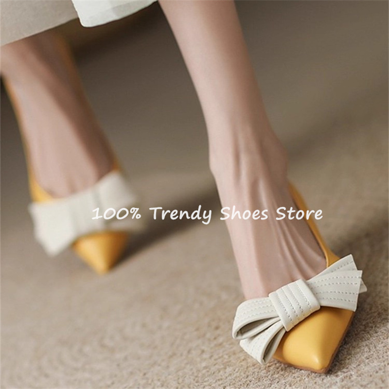 Butterfly Knot Decor Women Sli - Women Shoes Sandals review and price