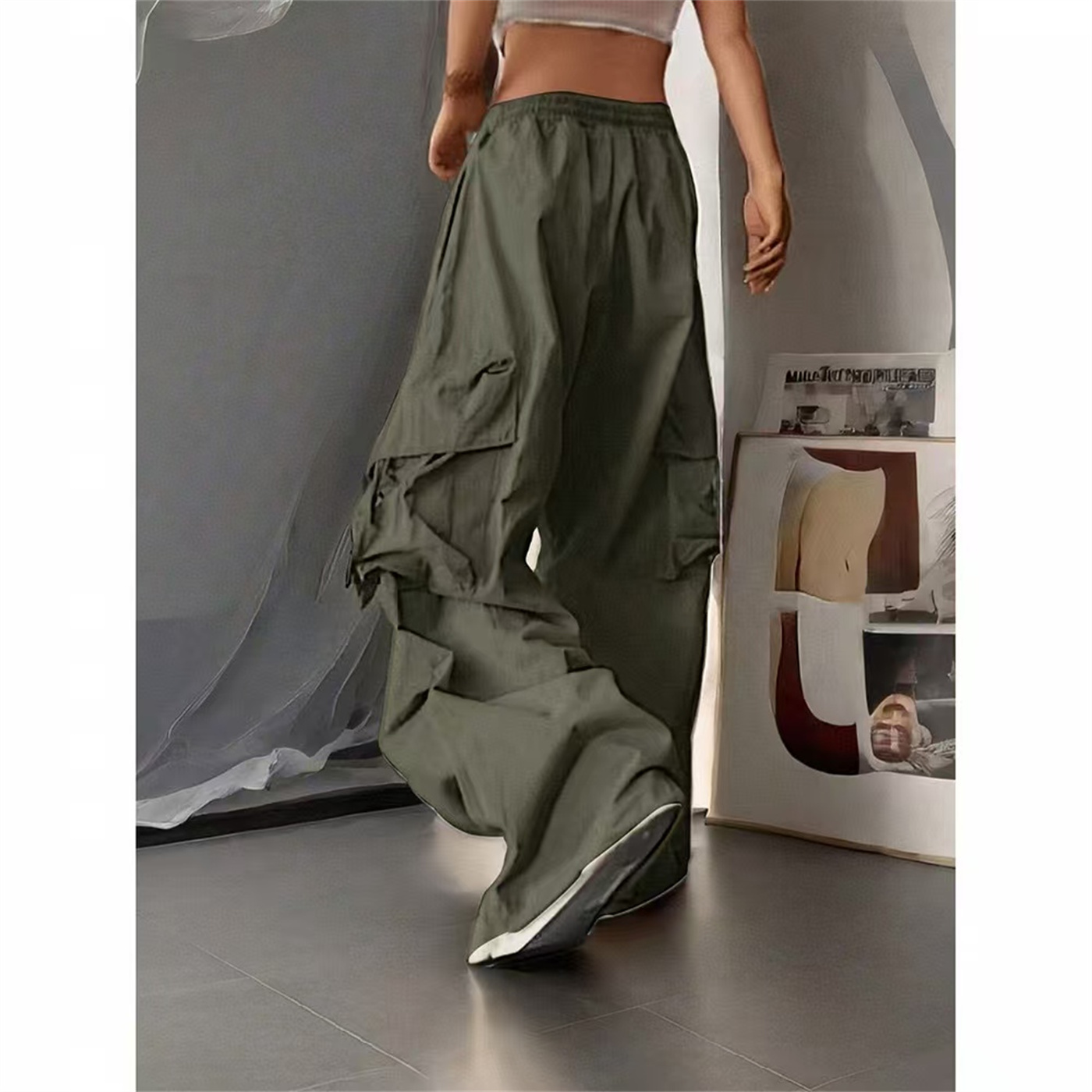 Oversized Pocket High Street P - Women Shoes Joggers review and price