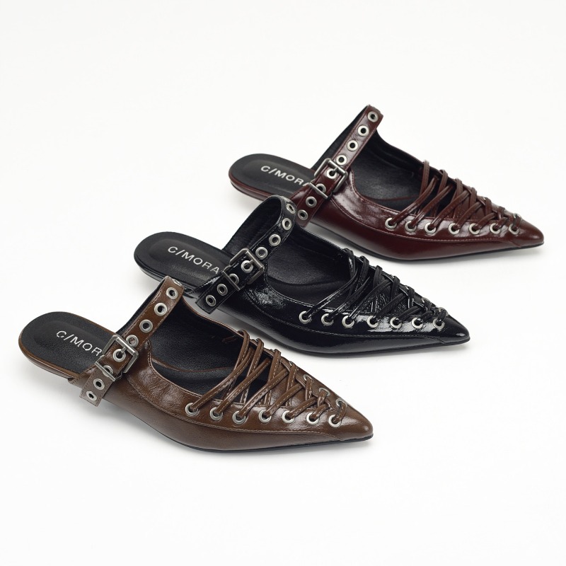 Pointed Toe Lace Up Women Slip - Women Shoes Sandals review and price